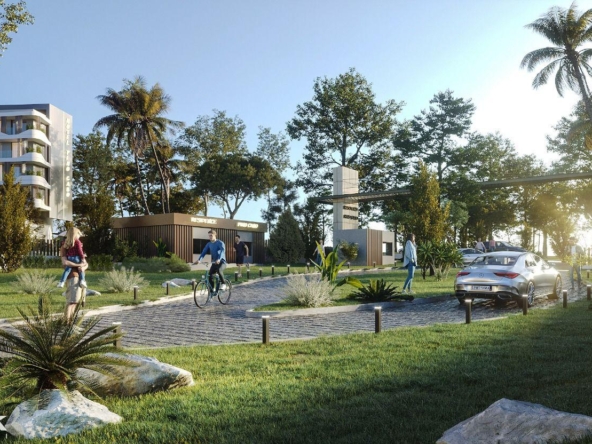 Entrée privée de la résidence Cabo Pino